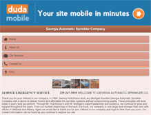 Tablet Screenshot of georgiaautomaticsprinkler.com